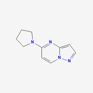 1-{Pyrazolo[1,5-a]pyrimidin-5-yl}pyrrolidine