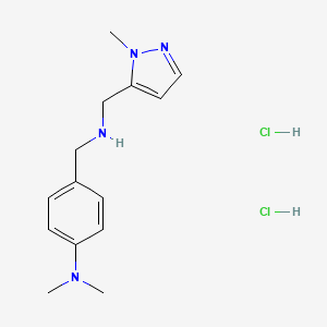 [4-(dimethylamino)benzyl][(1-methyl-1H-pyrazol-5-yl)methyl]amine