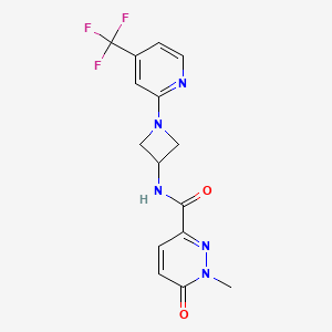 1-methyl-6-oxo-N-{1-[4-(trifluoromethyl)pyridin-2-yl]azetidin-3-yl}-1,6-dihydropyridazine-3-carboxamide