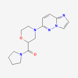 4-{Imidazo[1,2-b]pyridazin-6-yl}-2-(pyrrolidine-1-carbonyl)morpholine