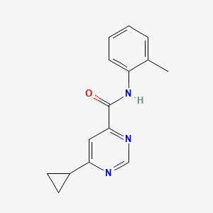 6-cyclopropyl-N-(2-methylphenyl)pyrimidine-4-carboxamide