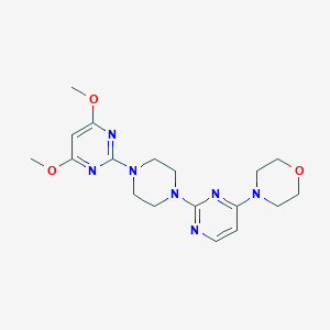 4-{2-[4-(4,6-Dimethoxypyrimidin-2-yl)piperazin-1-yl]pyrimidin-4-yl}morpholine