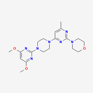 4-{4-[4-(4,6-Dimethoxypyrimidin-2-yl)piperazin-1-yl]-6-methylpyrimidin-2-yl}morpholine