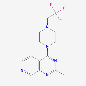 1-{2-Methylpyrido[3,4-d]pyrimidin-4-yl}-4-(2,2,2-trifluoroethyl)piperazine