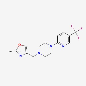 1-[(2-Methyl-1,3-oxazol-4-yl)methyl]-4-[5-(trifluoromethyl)pyridin-2-yl]piperazine