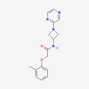 2-(2-methylphenoxy)-N-[1-(pyrazin-2-yl)azetidin-3-yl]acetamide