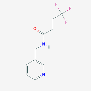 4,4,4-trifluoro-N-[(pyridin-3-yl)methyl]butanamide