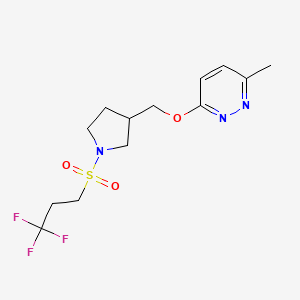 3-Methyl-6-{[1-(3,3,3-trifluoropropanesulfonyl)pyrrolidin-3-yl]methoxy}pyridazine