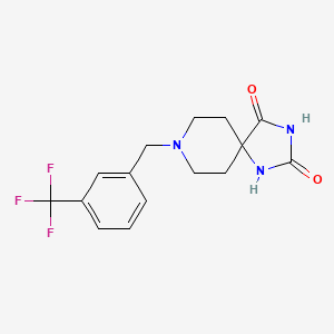 8-{[3-(Trifluoromethyl)phenyl]methyl}-1,3,8-triazaspiro[4.5]decane-2,4-dione