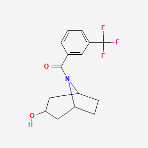 8-[3-(Trifluoromethyl)benzoyl]-8-azabicyclo[3.2.1]octan-3-ol