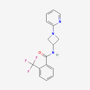 N-[1-(pyridin-2-yl)azetidin-3-yl]-2-(trifluoromethyl)benzamide