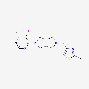 4-Ethyl-5-fluoro-6-{5-[(2-methyl-1,3-thiazol-4-yl)methyl]-octahydropyrrolo[3,4-c]pyrrol-2-yl}pyrimidine