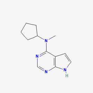 N-cyclopentyl-N-methyl-7H-pyrrolo[2,3-d]pyrimidin-4-amine