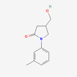 4-(Hydroxymethyl)-1-(3-methylphenyl)pyrrolidin-2-one