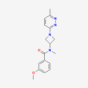 3-methoxy-N-methyl-N-[1-(6-methylpyridazin-3-yl)azetidin-3-yl]benzamide