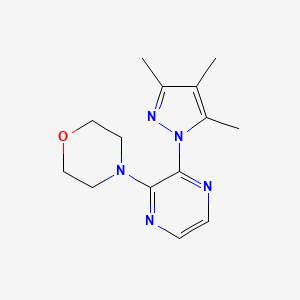 4-[3-(3,4,5-trimethyl-1H-pyrazol-1-yl)pyrazin-2-yl]morpholine