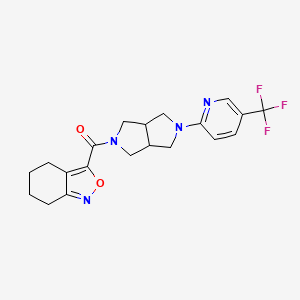 3-{5-[5-(Trifluoromethyl)pyridin-2-yl]-octahydropyrrolo[3,4-c]pyrrole-2-carbonyl}-4,5,6,7-tetrahydro-2,1-benzoxazole