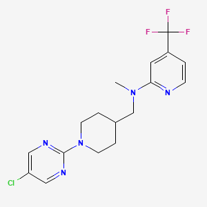 N-{[1-(5-chloropyrimidin-2-yl)piperidin-4-yl]methyl}-N-methyl-4-(trifluoromethyl)pyridin-2-amine