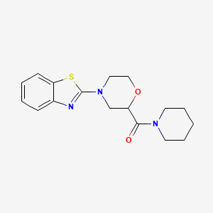 2-[2-(Piperidine-1-carbonyl)morpholin-4-yl]-1,3-benzothiazole