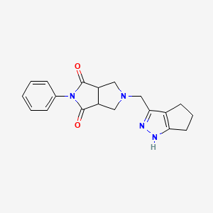 5-({1H,4H,5H,6H-cyclopenta[c]pyrazol-3-yl}methyl)-2-phenyl-octahydropyrrolo[3,4-c]pyrrole-1,3-dione