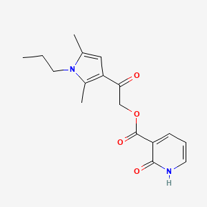2-oxo-1H-pyridine-3-carboxylic acid [2-(2,5-dimethyl-1-propyl-3-pyrrolyl)-2-oxoethyl] ester