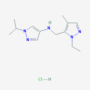 N-[(1-ethyl-4-methyl-1H-pyrazol-5-yl)methyl]-1-isopropyl-1H-pyrazol-4-amine