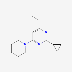 2-Cyclopropyl-4-ethyl-6-(piperidin-1-yl)pyrimidine