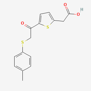 2-[5-[2-[(4-Methylphenyl)thio]-1-oxoethyl]-2-thiophenyl]acetic acid