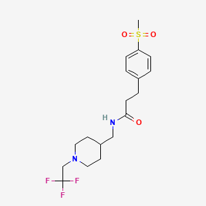 3-(4-methanesulfonylphenyl)-N-{[1-(2,2,2-trifluoroethyl)piperidin-4-yl]methyl}propanamide