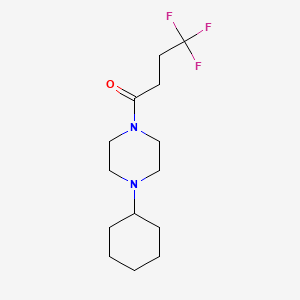 1-(4-Cyclohexylpiperazin-1-yl)-4,4,4-trifluorobutan-1-one