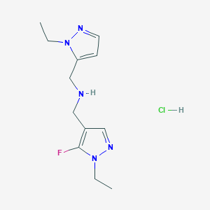 1-(1-ethyl-5-fluoro-1H-pyrazol-4-yl)-N-[(1-ethyl-1H-pyrazol-5-yl)methyl]methanamine