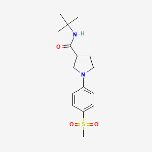 N-tert-butyl-1-(4-methanesulfonylphenyl)pyrrolidine-3-carboxamide