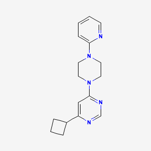 4-Cyclobutyl-6-[4-(pyridin-2-yl)piperazin-1-yl]pyrimidine