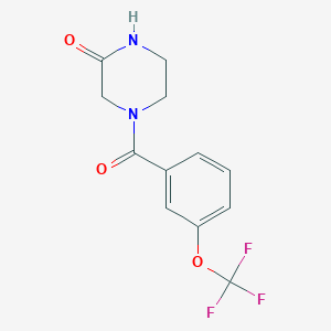 4-[3-(Trifluoromethoxy)benzoyl]piperazin-2-one