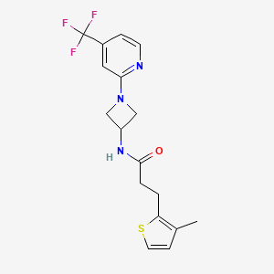 3-(3-methylthiophen-2-yl)-N-{1-[4-(trifluoromethyl)pyridin-2-yl]azetidin-3-yl}propanamide