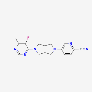 5-[5-(6-Ethyl-5-fluoropyrimidin-4-yl)-octahydropyrrolo[3,4-c]pyrrol-2-yl]pyridine-2-carbonitrile