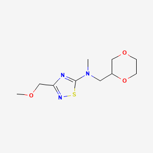 N-[(1,4-dioxan-2-yl)methyl]-3-(methoxymethyl)-N-methyl-1,2,4-thiadiazol-5-amine