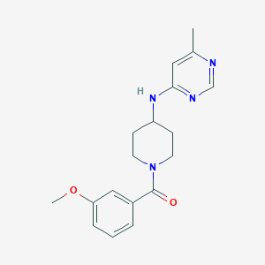 N-[1-(3-methoxybenzoyl)piperidin-4-yl]-6-methylpyrimidin-4-amine