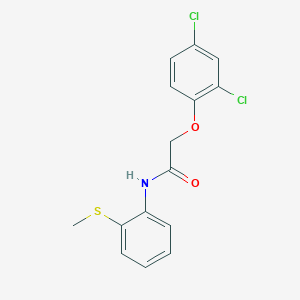 molecular formula C15H13Cl2NO2S B1223344 2-(2,4-dichlorophenoxy)-N-[2-(methylthio)phenyl]acetamide 