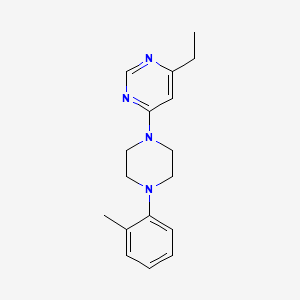 4-Ethyl-6-[4-(2-methylphenyl)piperazin-1-yl]pyrimidine