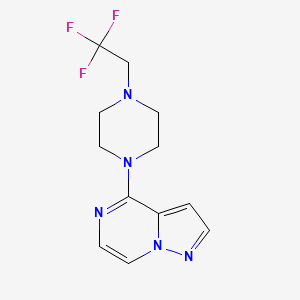 1-{Pyrazolo[1,5-a]pyrazin-4-yl}-4-(2,2,2-trifluoroethyl)piperazine