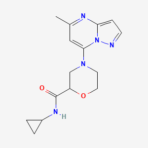 N-cyclopropyl-4-{5-methylpyrazolo[1,5-a]pyrimidin-7-yl}morpholine-2-carboxamide