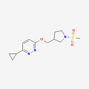 3-Cyclopropyl-6-[(1-methanesulfonylpyrrolidin-3-yl)methoxy]pyridazine