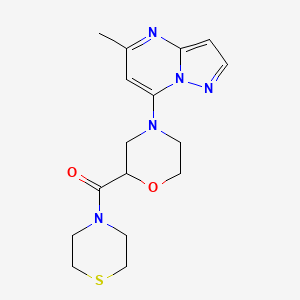 4-{5-Methylpyrazolo[1,5-a]pyrimidin-7-yl}-2-(thiomorpholine-4-carbonyl)morpholine