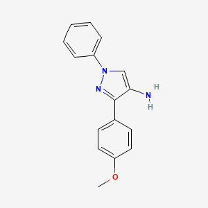 3-(4-Methoxyphenyl)-1-phenyl-4-pyrazolamine
