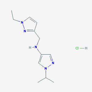 N-[(1-ethyl-1H-pyrazol-3-yl)methyl]-1-isopropyl-1H-pyrazol-4-amine