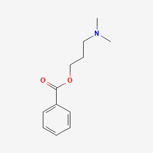 molecular formula C12H17NO2 B1223353 3-(Dimethylamino)propyl benzoate CAS No. 25314-80-1