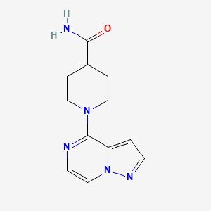 1-{Pyrazolo[1,5-a]pyrazin-4-yl}piperidine-4-carboxamide