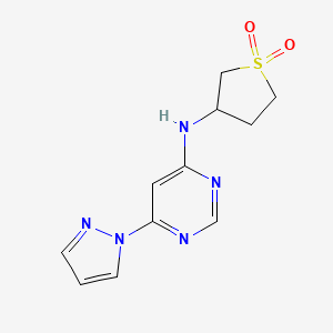 N-(1,1-dioxothiolan-3-yl)-6-pyrazol-1-ylpyrimidin-4-amine