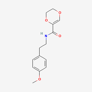 N-[2-(4-methoxyphenyl)ethyl]-2,3-dihydro-1,4-dioxin-5-carboxamide